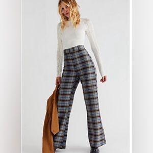 Free People Plaid Jules Pants